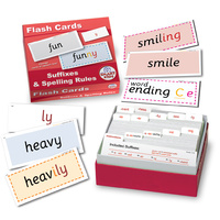 Smart Kids - Suffixes & Spelling Rules Flash Cards