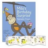 Milo's Birthday Surprise Alphabet Frieze