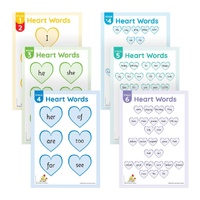 Little Learners - Heart Word Posters Stages 1-6