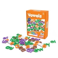 Junior Learning Rainbow Vowels Magnetic Letters - Print