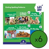 Lift Off Readers - Ending Spelling Patterns Classroom Bundle