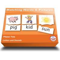 Letters and Sounds - Matching Words & Pictures Phase 2