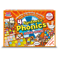  Letters & Sounds - 4 Synthetic Phonics Board Games Phase 2